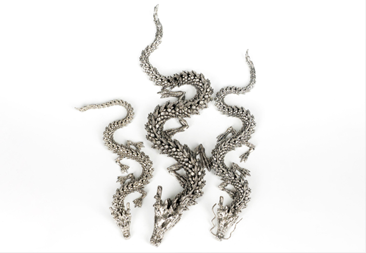 3d打印金屬龍擺件